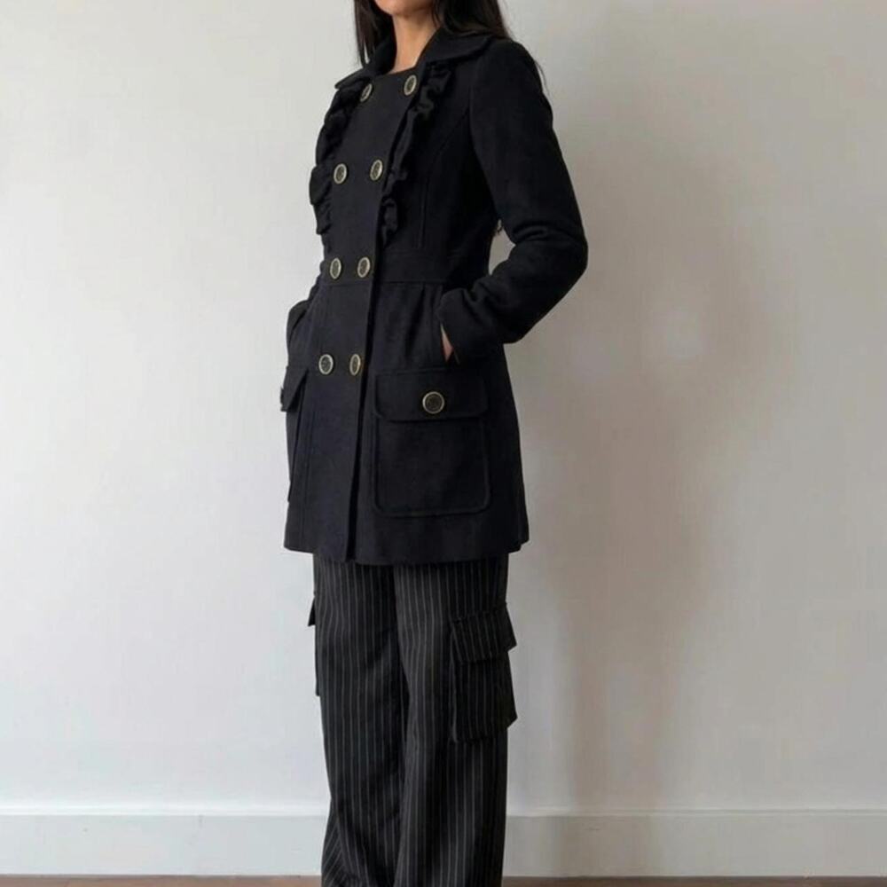 Double Breasted Spring Trench Southern Gothic Ethereal Grunge, Carolyn Bessett - Picture 5 of 5